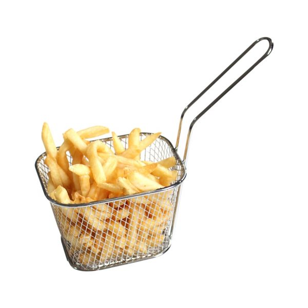 1PC Stainless Steel Metal Basket Serving Food Presentation Cooking Tools French Fries Basket Mini Fry Storage Kitchen Housewares - Image 3