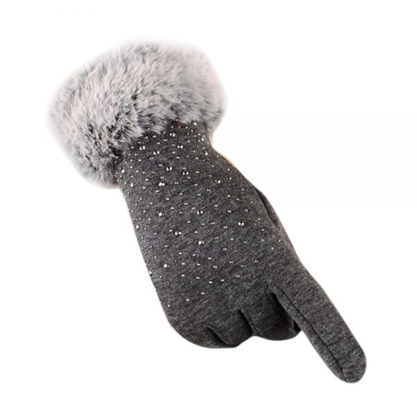 1Pair Womens Fashion Winter Autumn Outdoor Sport Warm Gloves Cotton femme - Image 4