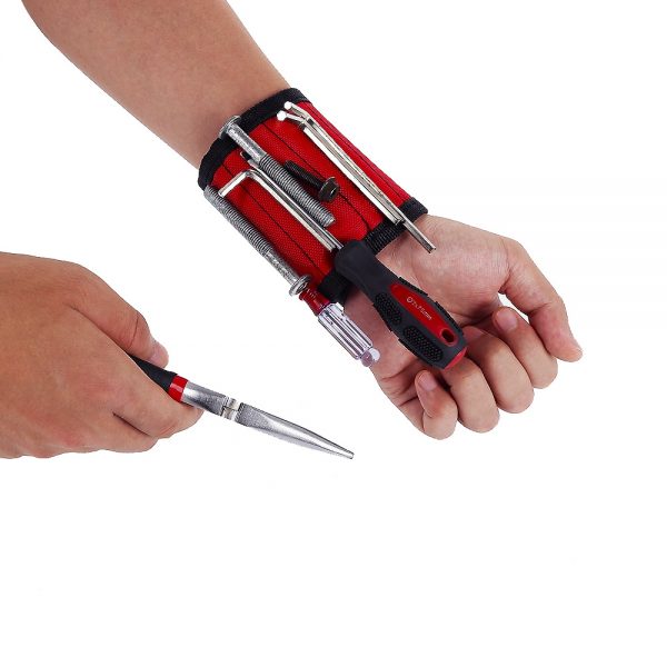 1pcs Magnetic Wristband Hand Wraps Tool Bag Adjustable Electrician Wrist Screws Nails Drill Holder Belt Bracelet for Home Repair - Image 3