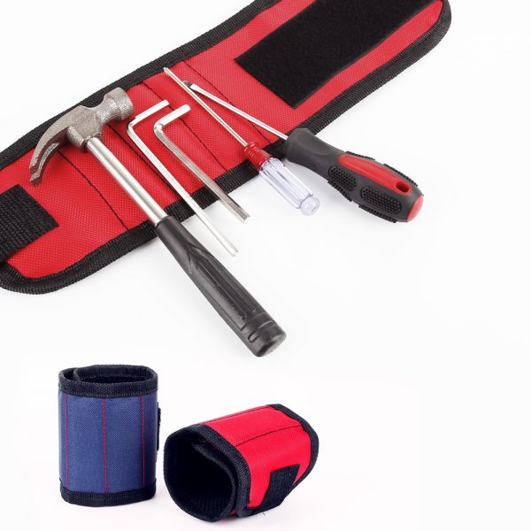 1pcs Magnetic Wristband Hand Wraps Tool Bag Adjustable Electrician Wrist Screws Nails Drill Holder Belt Bracelet for Home Repair - Image 4