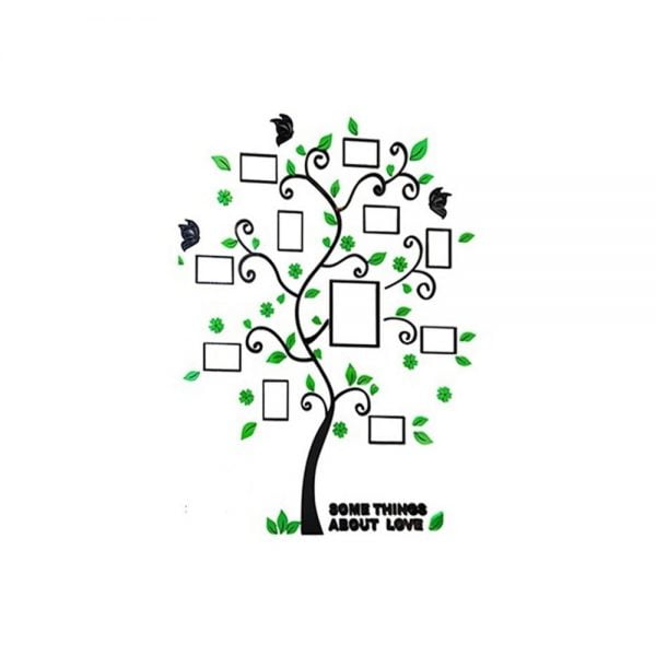 3D DIY Assembly Family Photo Frame Tree Home Decor Design Living Room Vintage Wall Art Decals Poster Picture Frames Pegatinas - Image 4
