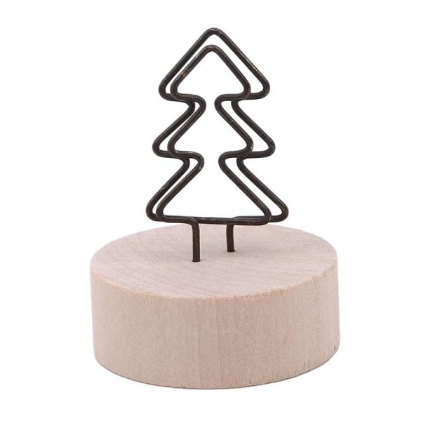 4CM Creative Round Wooden Iron Photo Clip Memo Name Card Pendant Furnishing Articles Picture Frame DIY Family Photo Decoration - Image 6