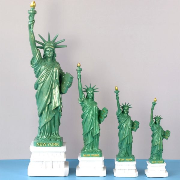 American USA New York Resin Statue of Liberty Replica Model Free Goddess Figurines Home Desk Table Decorations Crafts Sculpture - Image 2