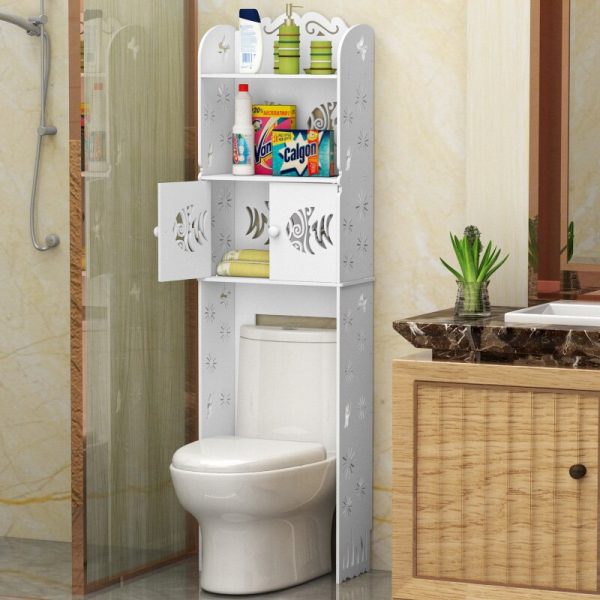 Creative Toilet Toilet Storage Rack Floor Toilet Waterproof Multi-storey Bathroom Storage Rack Hole-free Lockers Bathroom Stuff - Image 5