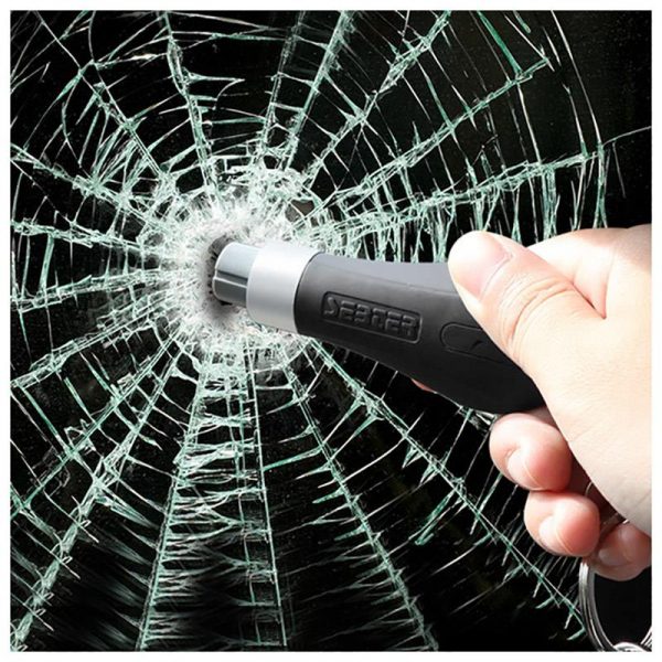 Hot New Emergency Hammer Mini Safety Hammer Car Escape Key Chain Key Ring Car Window Glass Breaker Seat Belt Cutter Escape Tool - Image 2