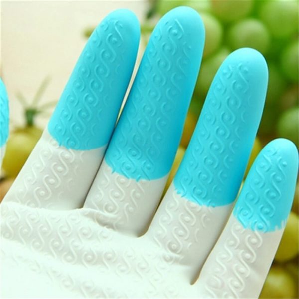 Kitchen Housewares Plastic Waterproof Rubber Gloves Household Housewares Dishwashing Paper Leather Gloves Thin Thick and Durable - Image 4