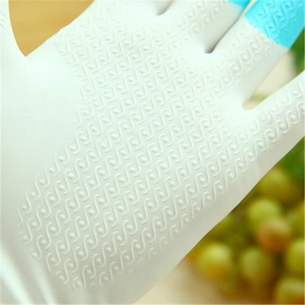 Kitchen Housewares Plastic Waterproof Rubber Gloves Household Housewares Dishwashing Paper Leather Gloves Thin Thick and Durable - Image 5