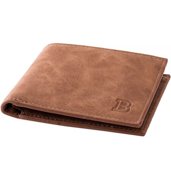 Leather Men Wallet Short Design Waterproof Portable Travel Passport Package Multifunctional Wallet - Image 2