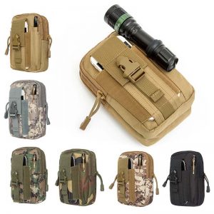 Men Tactical Molle Pouch Belt Waist Pack Bag Small Pocket Military Waist Pack Running Pouch Travel Camping Bags Outdoor Tool