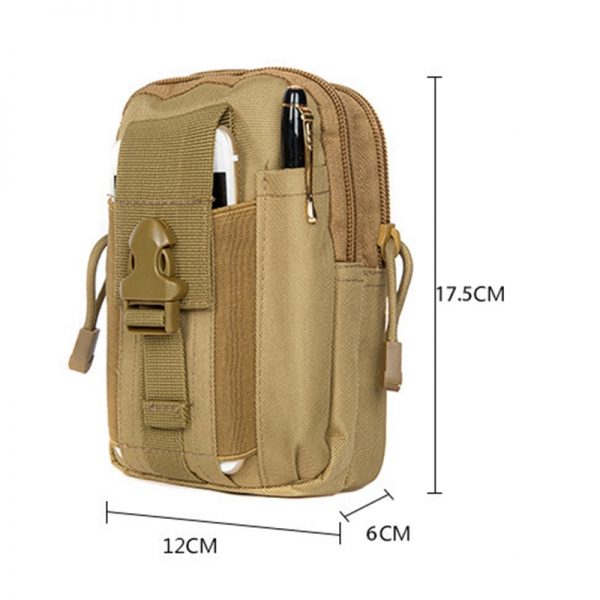Men Tactical Molle Pouch Belt Waist Pack Bag Small Pocket Military Waist Pack Running Pouch Travel Camping Bags Outdoor Tool - Image 4