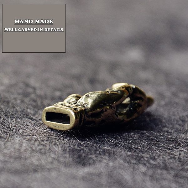 Mini Brass Hands Finger Up Statue Portable Punk Style Decoration Ornament Sculpture Home Office Desk Ornament Funny Toy Gift - Image 4