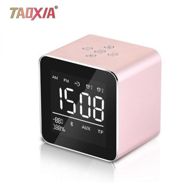 Mini Home Dual Alarm Bell Screen Box Sound Wireless Bluetooth 4.2 Subwoofer New Bedside Sound-box Radio Media Bluetooth Speaker - Image 3