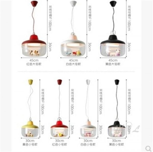 Mordern LED Pendant Lights Glass House Lovely Home Deco Children Gift Living Room Bedroom Hanging Light Suspension Luminaires - Image 4