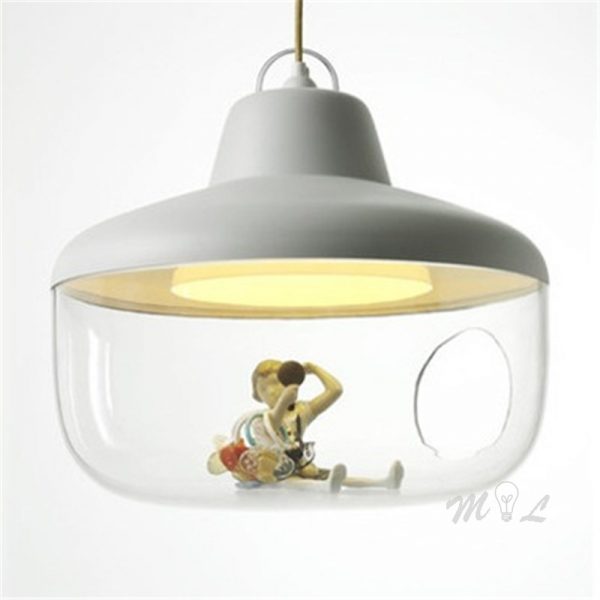 Mordern LED Pendant Lights Glass House Lovely Home Deco Children Gift Living Room Bedroom Hanging Light Suspension Luminaires - Image 5