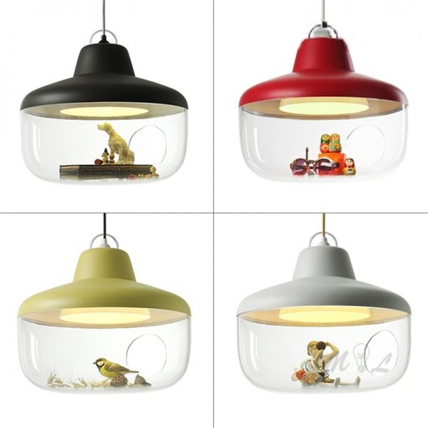 Mordern LED Pendant Lights Glass House Lovely Home Deco Children Gift Living Room Bedroom Hanging Light Suspension Luminaires - Image 6