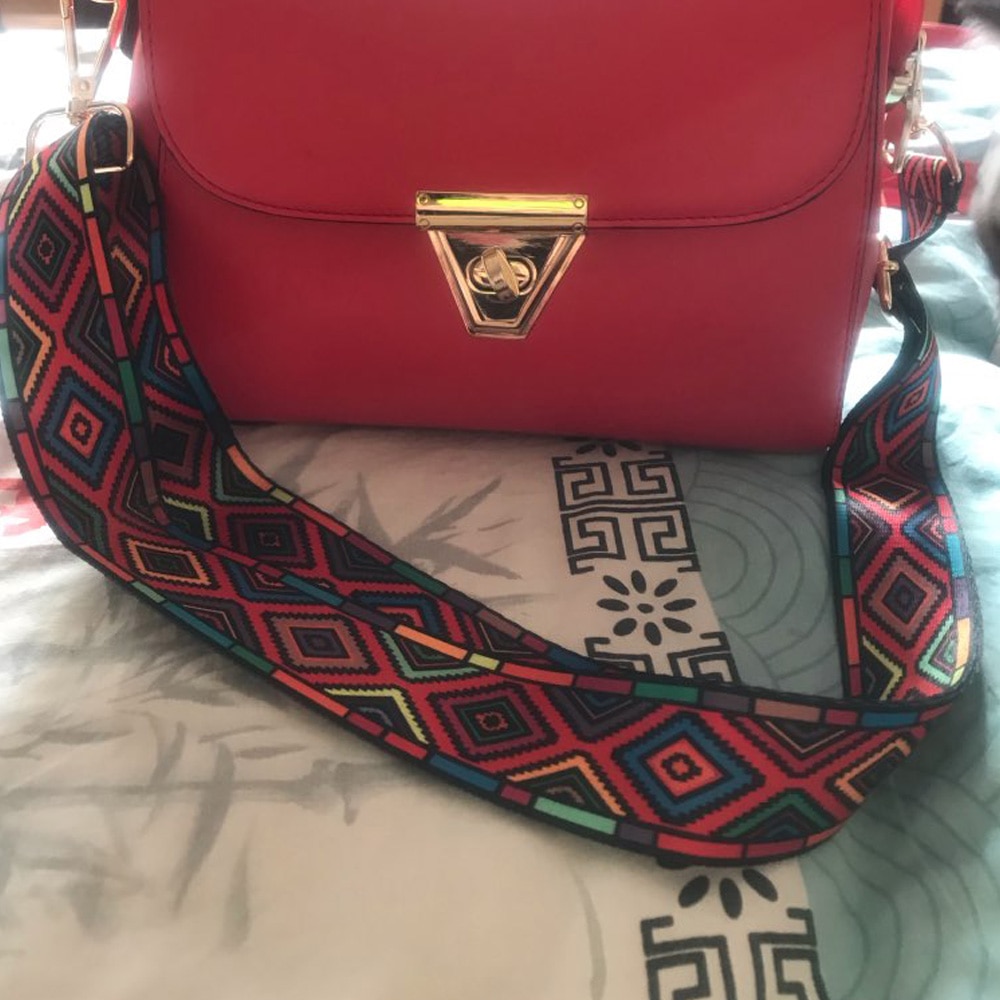 Нейлоновые цветочные поясные, ремешки, аксессуары для женщин, PTgirl, модные регулируемые сумки через плечо, декоративные аксессуары — изображение 4