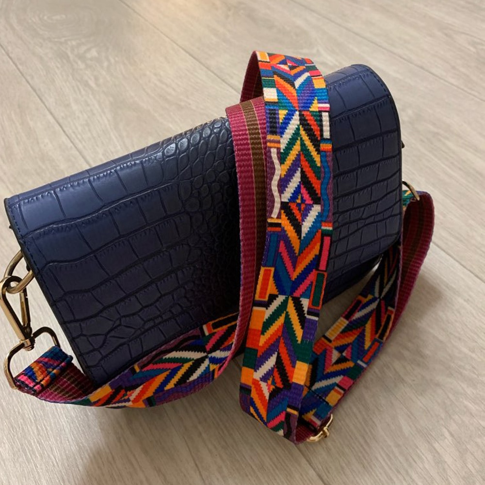 Нейлоновые цветочные поясные, ремешки, аксессуары для женщин, PTgirl, модные регулируемые сумки через плечо, декоративные аксессуары — изображение 6