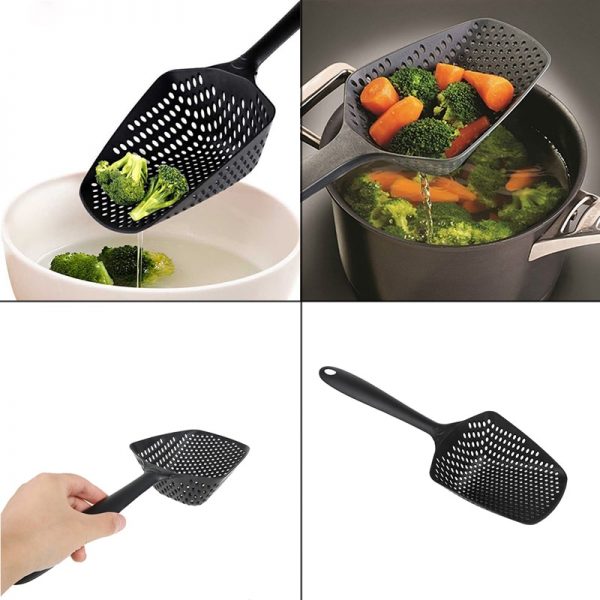 Nylon Strainer Large Scoop Colander Kitchen Appliances Spoon Shovel Soup Spoon Filter Cooking Tools home Kitchen Accessories - Image 2