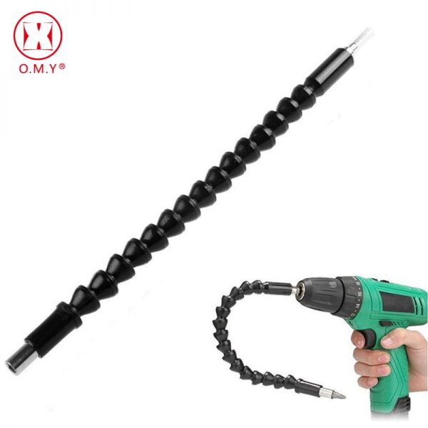 OMY 295mm Flexible Shaft Screwdriver Extension Dremel Link Rod Drill 1/4' Flexible Drill Connecting Link Power Tool Accessories