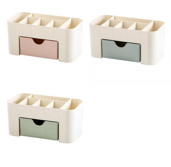 Plastic Makeup Organizer Box Cosmetics Storage Container Lipstick Holder Jewelry Drawer Organizer Sundries Case Makeup Box - Image 2