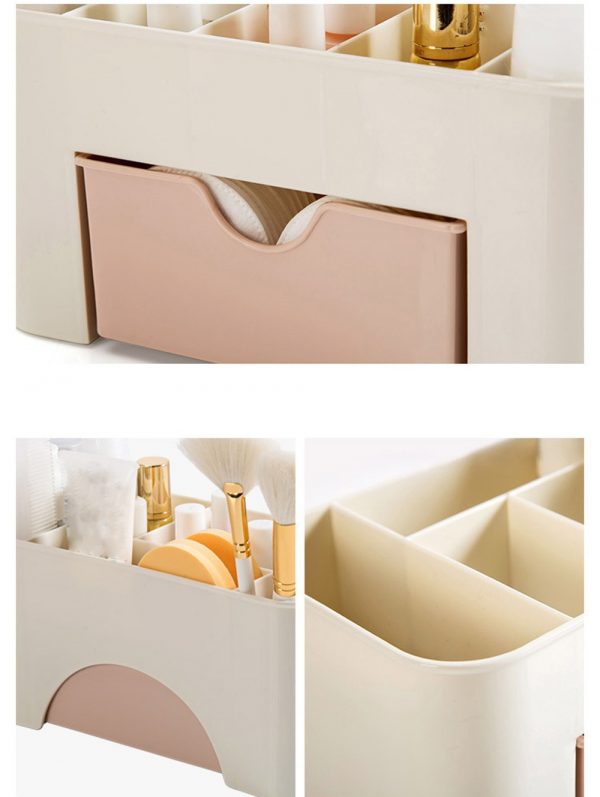Plastic Makeup Organizer Box Cosmetics Storage Container Lipstick Holder Jewelry Drawer Organizer Sundries Case Makeup Box - Image 3