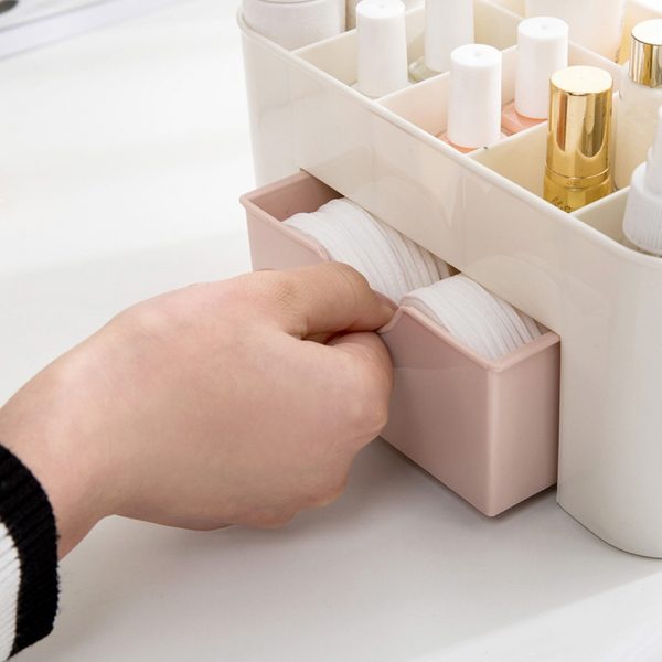 Plastic Makeup Organizer Box Cosmetics Storage Container Lipstick Holder Jewelry Drawer Organizer Sundries Case Makeup Box - Image 4