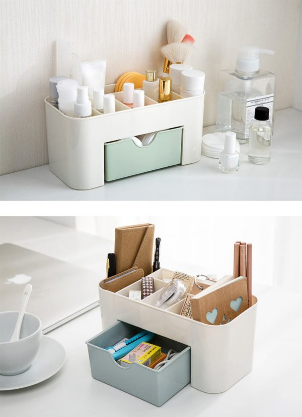 Plastic Makeup Organizer Box Cosmetics Storage Container Lipstick Holder Jewelry Drawer Organizer Sundries Case Makeup Box - Image 6