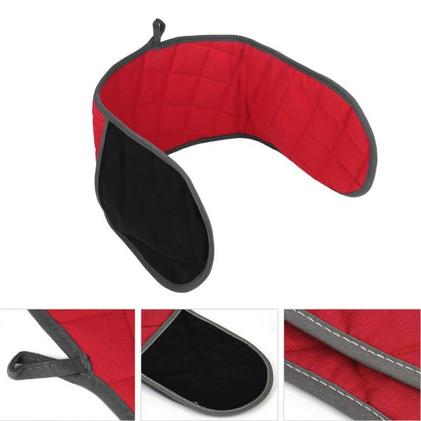 TTLIFE Double Oven Glove Thicken Silicone Non-slip Anti-Hot Pot Holder Wide Reach Kitchen Houseware for Roaster Microwave Oven - Image 2