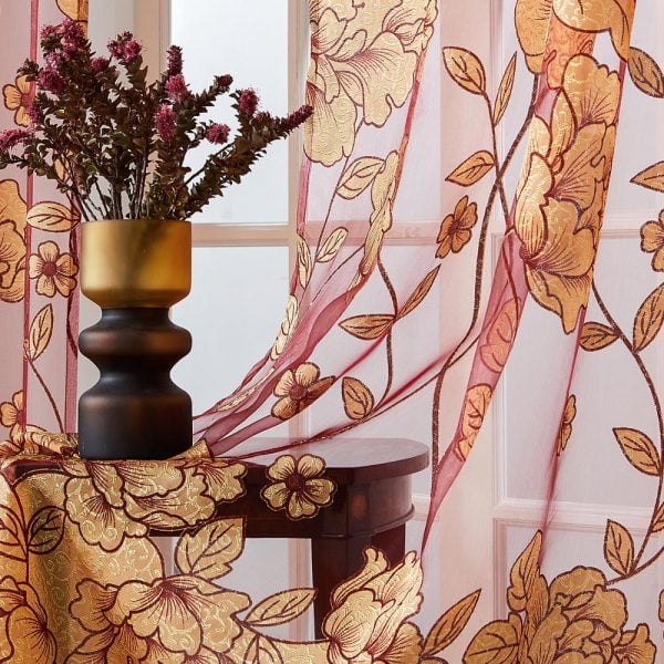 Top Finel Modern Luxury Embroidered Sheer Curtains for Living Room Bedroom Kitchen Door Tulle Curtains Drapes Window Treatments - Image 4