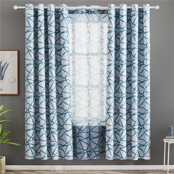 YokiSTG Blackout Curtains For Living Room Bedroom Irregular Stripes Thermal Pattern Window Treatment  Drapes Home Decorative - Image 3