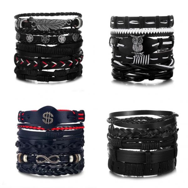 Vintage Leather Bracelet - Men's Gift - Image 3