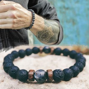 Men Bracelet Natural Moonstone – Men Jewelry gift