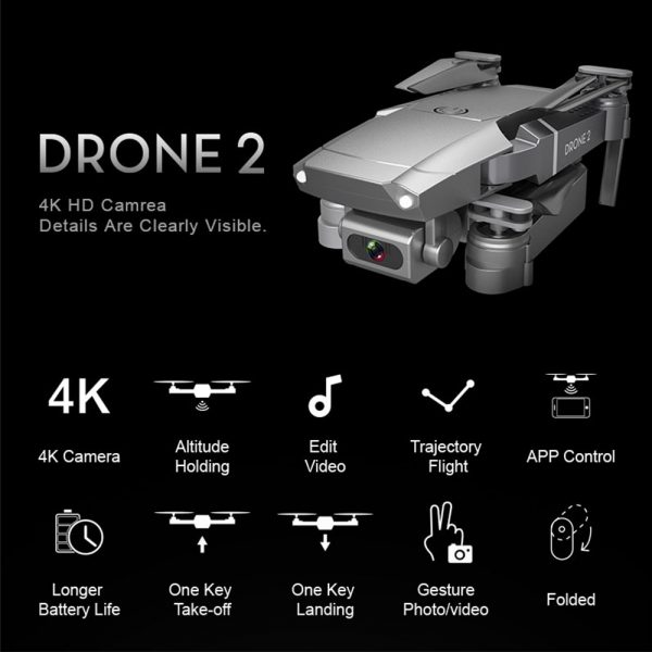 2020 NEW E68 Drone HD wide angle 4K WIFI 1080P FPV Drones video live Recording Quadcopter Height To maintain Drone Camera Toys - Image 3