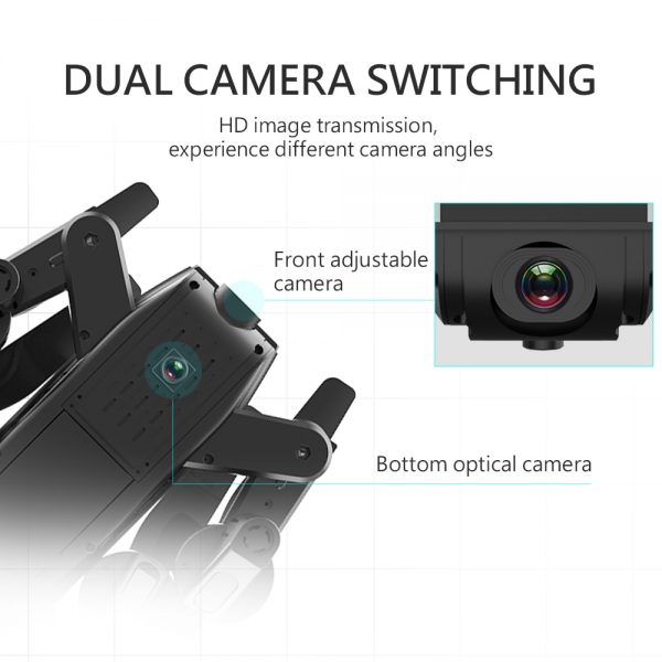 Camera Drones With Camera HD Wide-Angle Optical Flow Positioning Foldable Arm Rc Helicopter WIFI FPV Rc Quadcopter With Camera - Image 3