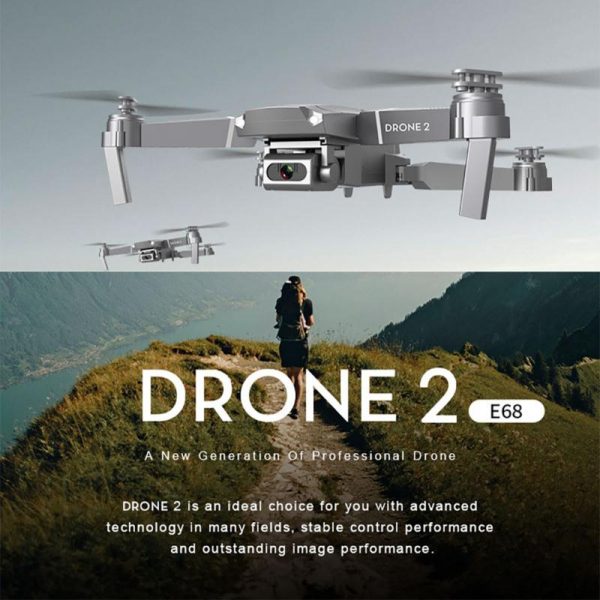 Drone 4K 2020 New E68 WIFI FPV Mini Drone With Wide Angle HD 4K 1080P Camera Hight Hold Mode RC Foldable Quadcopter Drone - Image 2