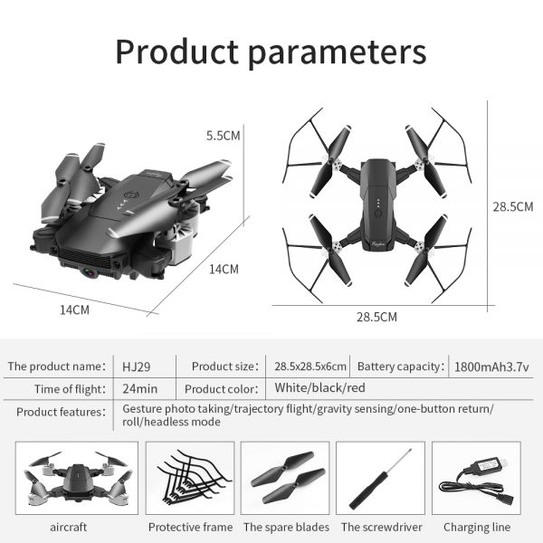 New HJ29 Mini Drone with WIFI FPV 4K 1080P HD Camera Hight Hold Mode RC Helicopter Foldable Quadcopter VS M69 Dron Toy Gift - Image 6