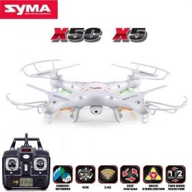 SYMA X5C (обновленная версия) радиоуправляемый дрон с 6-осевым пультом управления, квадрокоптер с 2-мегапиксельной HD-камерой или X5 RC Dron без камеры