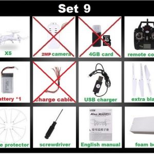 SYMA X5C (обновленная версия) радиоуправляемый дрон с 6-осевым пультом управления, квадрокоптер с 2-мегапиксельной HD-камерой или X5 RC Dron без камеры