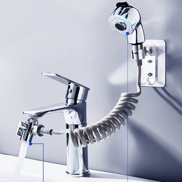 SHAI High Pressure Water Saving Wash Hair Shoer head Basin Faucet External Shower Head Bathroom Handheld Washing Hair Artifact - Image 3