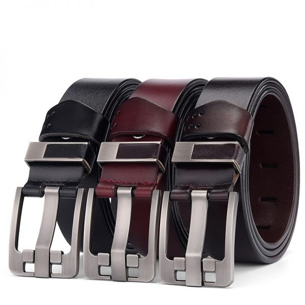 100% Genuine Leather Belts For Men High Quality Casual Jeans Belt Cowskin Business Belt Cowboy waistband - Image 2