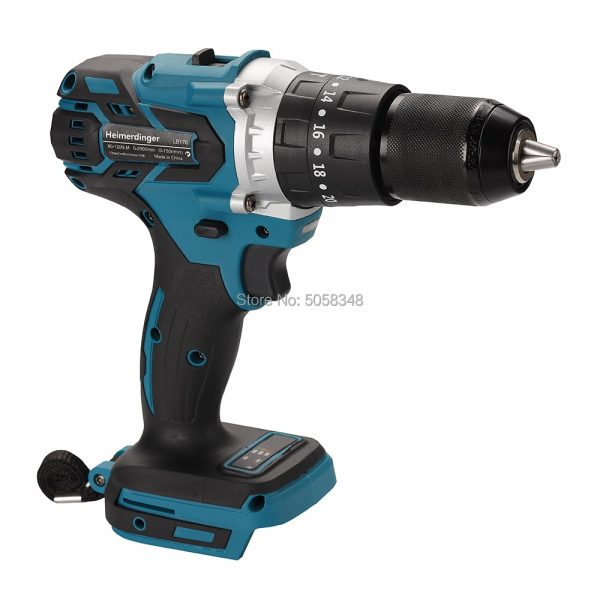 18V 13mm cordless impact drill brushless impact drill screwdriver drill body compatible 1830 1840 1850 1860 - Image 4