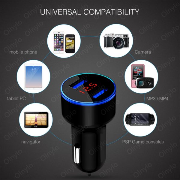 4.8A 5V Car Chargers 2 Ports - Image 2