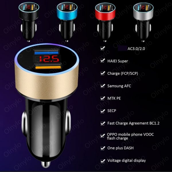 4.8A 5V Car Chargers 2 Ports - Image 4
