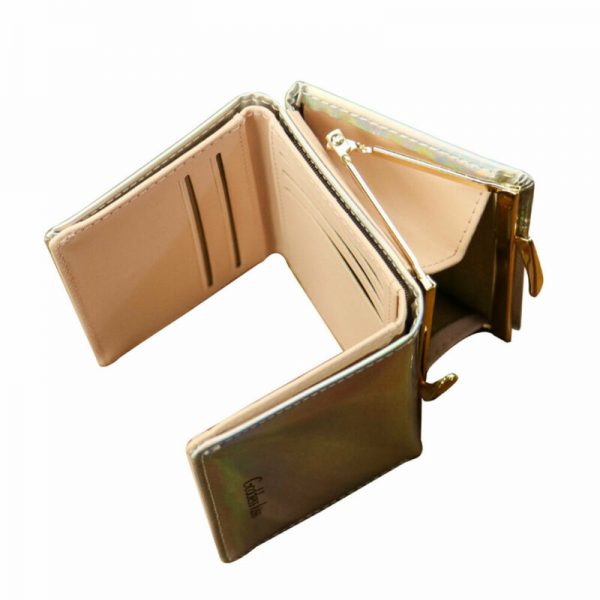 5 Colors Summer Stylish Wallet  Women New Hot Luxury Laser Leather Wallet Card Holder Coin Purse Clutch Mini Laser Wallet - Image 5