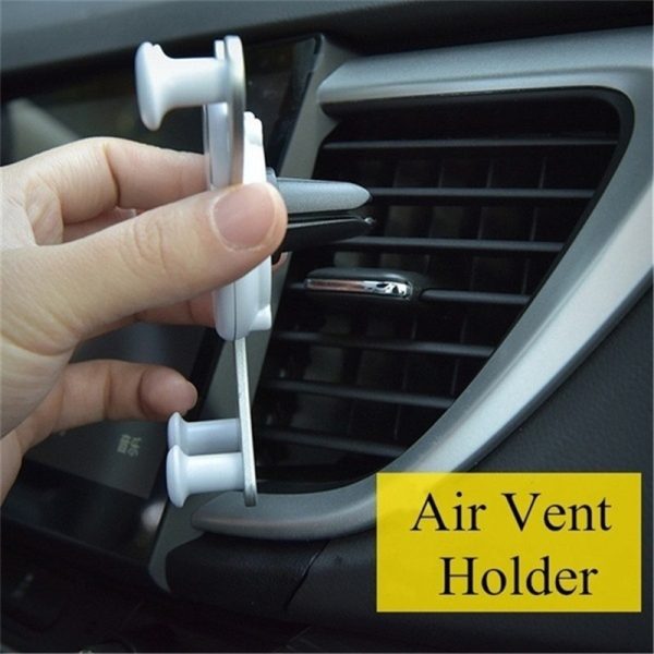 Car Phone Holder Gravity Air Vent Mount Cell Smartphone Holder For iPhone XR Samsung Huawei In Car Mobile Phone Holder Stand GPS - Image 3