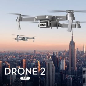 Дрон 4K 2020 Новый E68 WIFI FPV Мини-дрон с широкоугольной HD камерой 4K 1080P и режимом удержания высоты, радиоуправляемый складной квадрокоптер-дрон в подарок