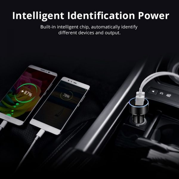 FONKEN USB Car Charger 2 Port LED 3.1A - Image 3