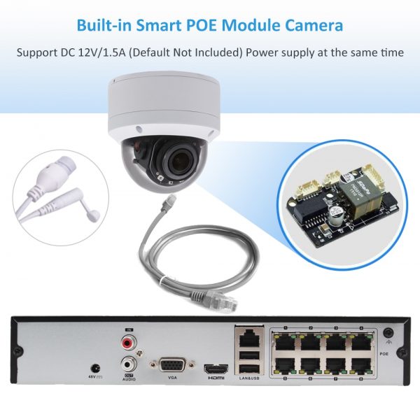 Hikvision Compatible Anpviz 5MP/8MP POE IP PTZ Camera 5X Zoom Built-in Microphone Audio Outdoor Security Camera IR 30m Onvif - Image 3