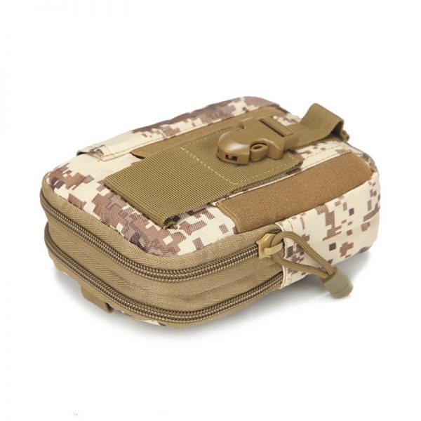 Men Tactical Molle Pouch Belt Waist Pack Bag Small Pocket Military Waist Pack Running Pouch Travel Camping Bags Soft back - Image 2