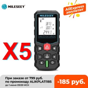 Лазерный дальномер Mileseey, электронная рулетка, лазерный цифровой